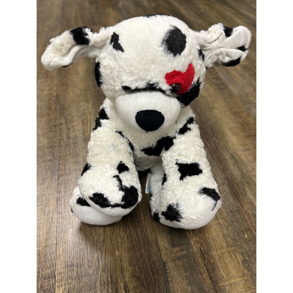 Build-A-Bear Dalmatian Plush Unisex 12in White Good Heart Patch Spotted Dog